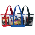 Clear zippered totes bags custom printed