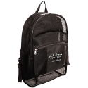 Mesh backpacks with 
solid back / solid front pocket
