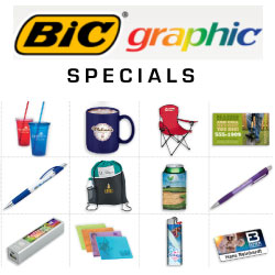 Save on quality BIC© pens and other promos for giveaways