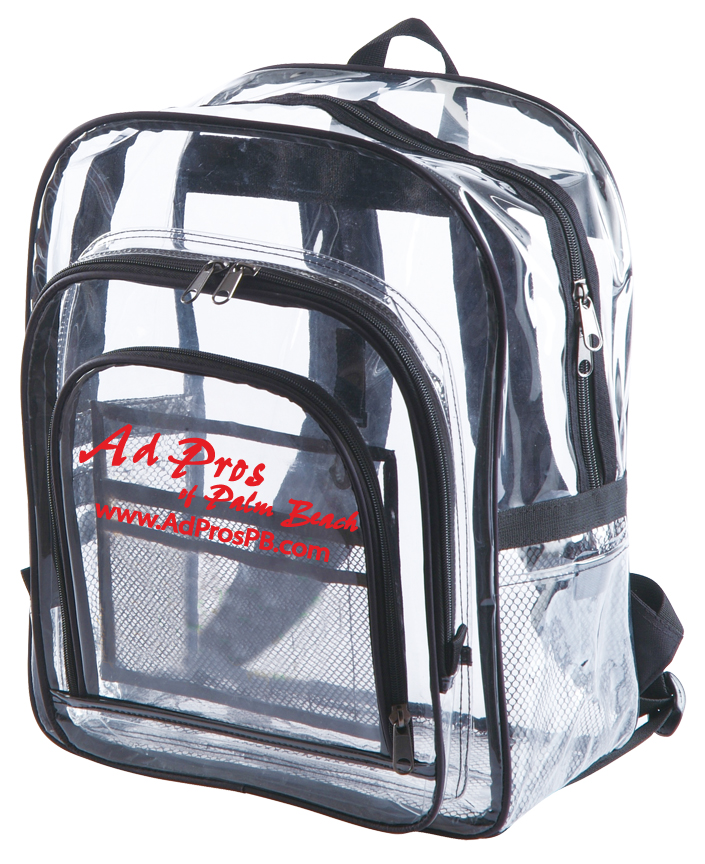 Looking for an extra large 
clear backpacks with two side pockets. Look no further this is the best seller