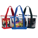 Clear zipper tote bags