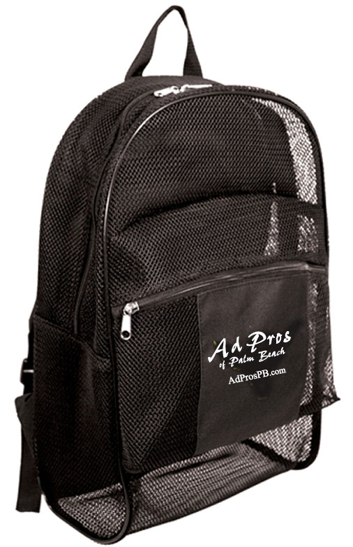 Mesh and Nylon Backpacks with Solid Back Panel