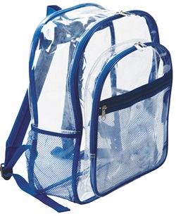 Looking for an extra large 
clear backpacks with two side pockets. Look no further this is the best seller