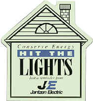 Glow in the dark house shaped magnet