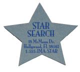 Star Shape Compressed Sponge.