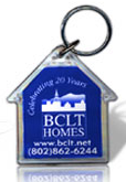 Custom Printed House Shape Acrylic Key Tags