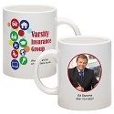 Custom Imprinted 4 Color White Ceramic Mugs