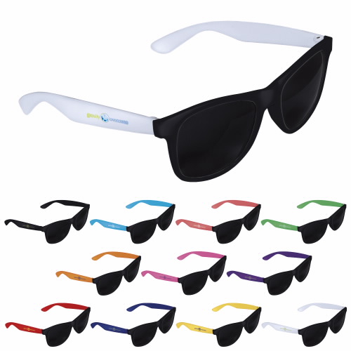 Two-Tone Black Frame Sunglasses
