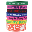 Custom Silicone Awareness Bracelets and Custom Silicone Awareness Wrist Bands