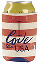 Custom Printed USA Design Koozie